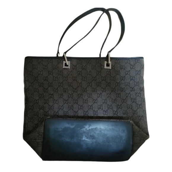 Sold🚩GUCCI • GG Monogram Canvas & Leather Logo Large Shopper Tote RETAIL $2449 - Picture 3 of 10